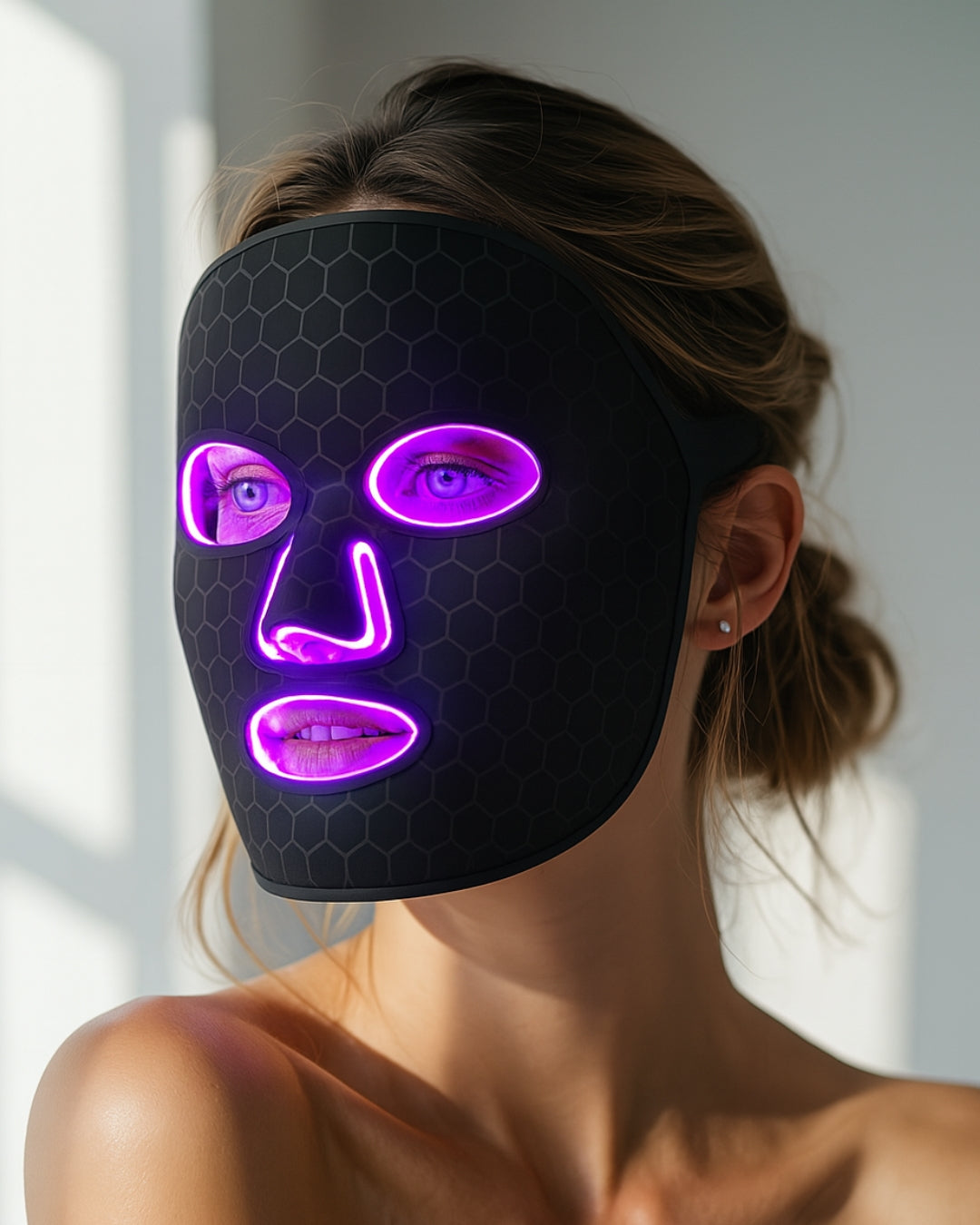 LED Silicon Face Mask with LED Lights