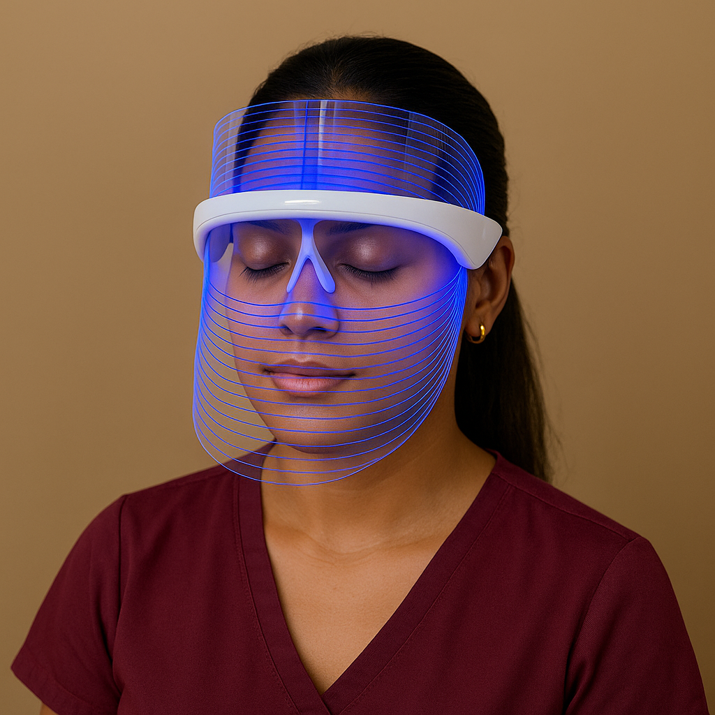 Glass LED Mask – 7 Color Light Facial