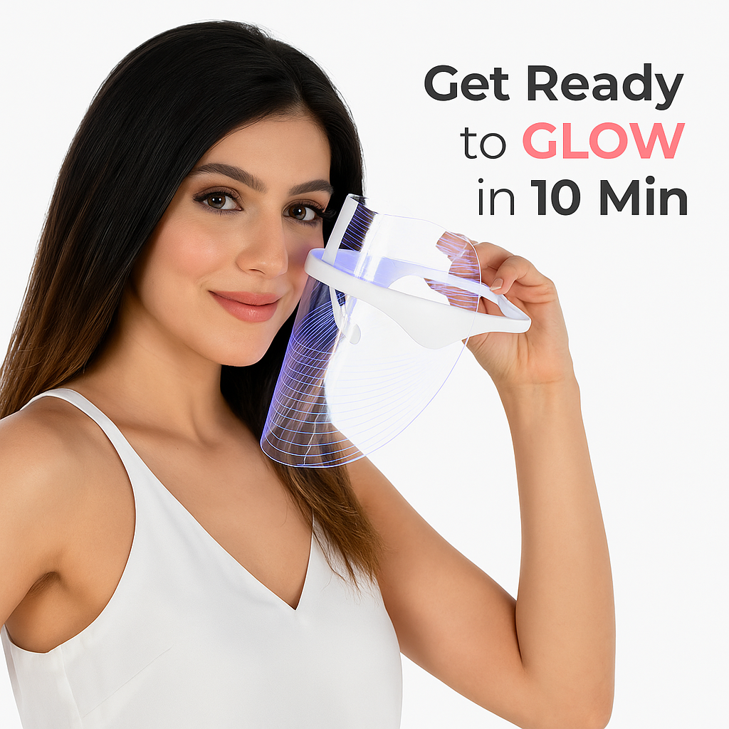 Glass LED Mask – 7 Color Light Facial