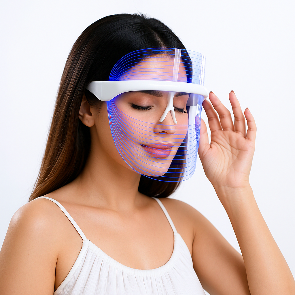 Glass LED Mask – 7 Color Light Facial