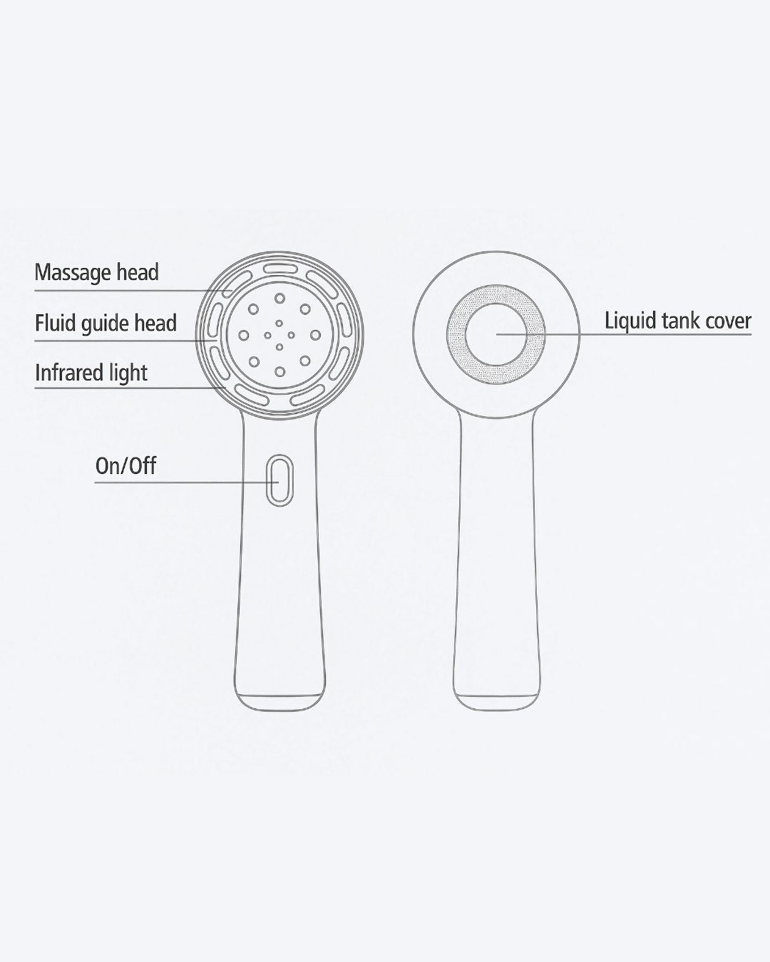 Manual Red light scalp massager for hair growth and improved scalp health