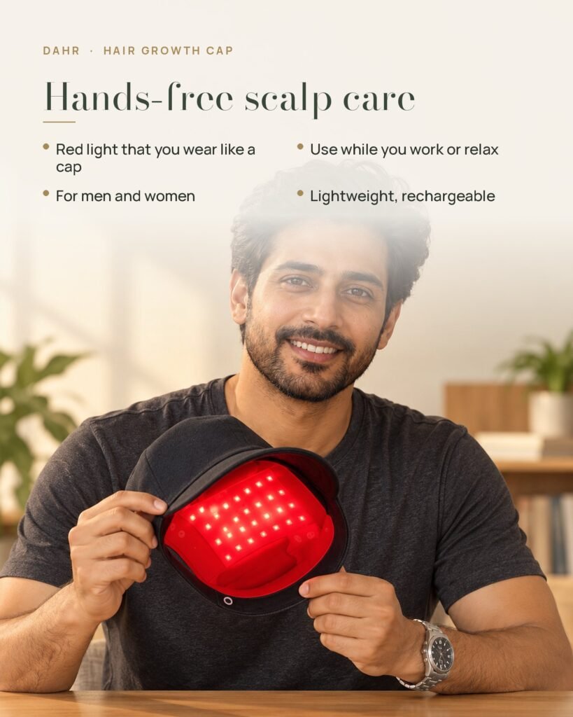 What comes in the Hair Growth Cap box