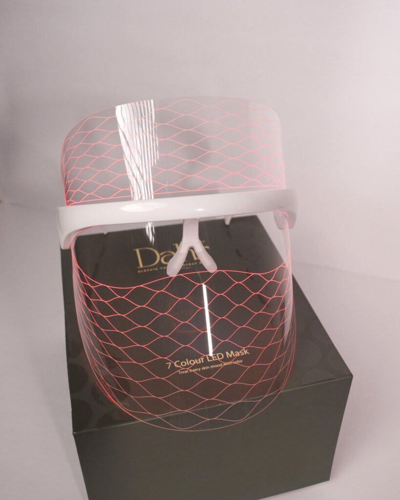 What comes in the LED Glass Mask box